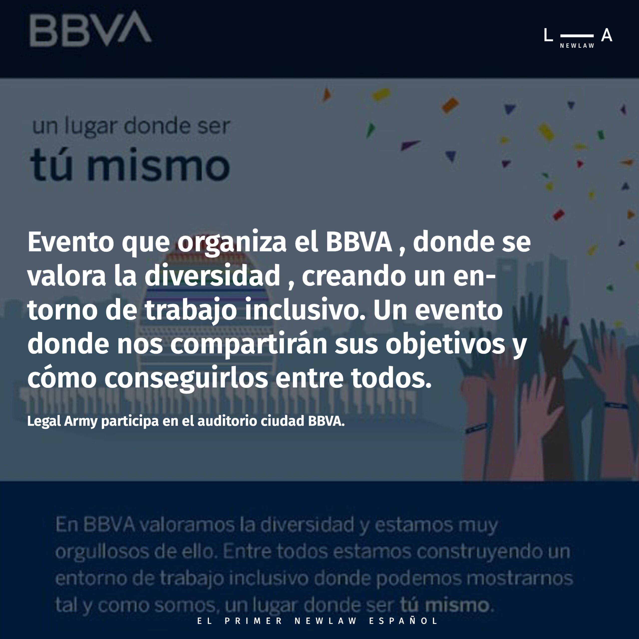 Evento BBVA: diversidad y entorno de trabajo inclusivo.