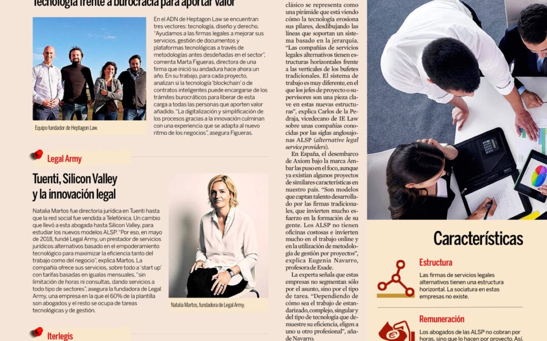 «Ni abogados ni oficinas: el bufete del futuro aterriza en España».