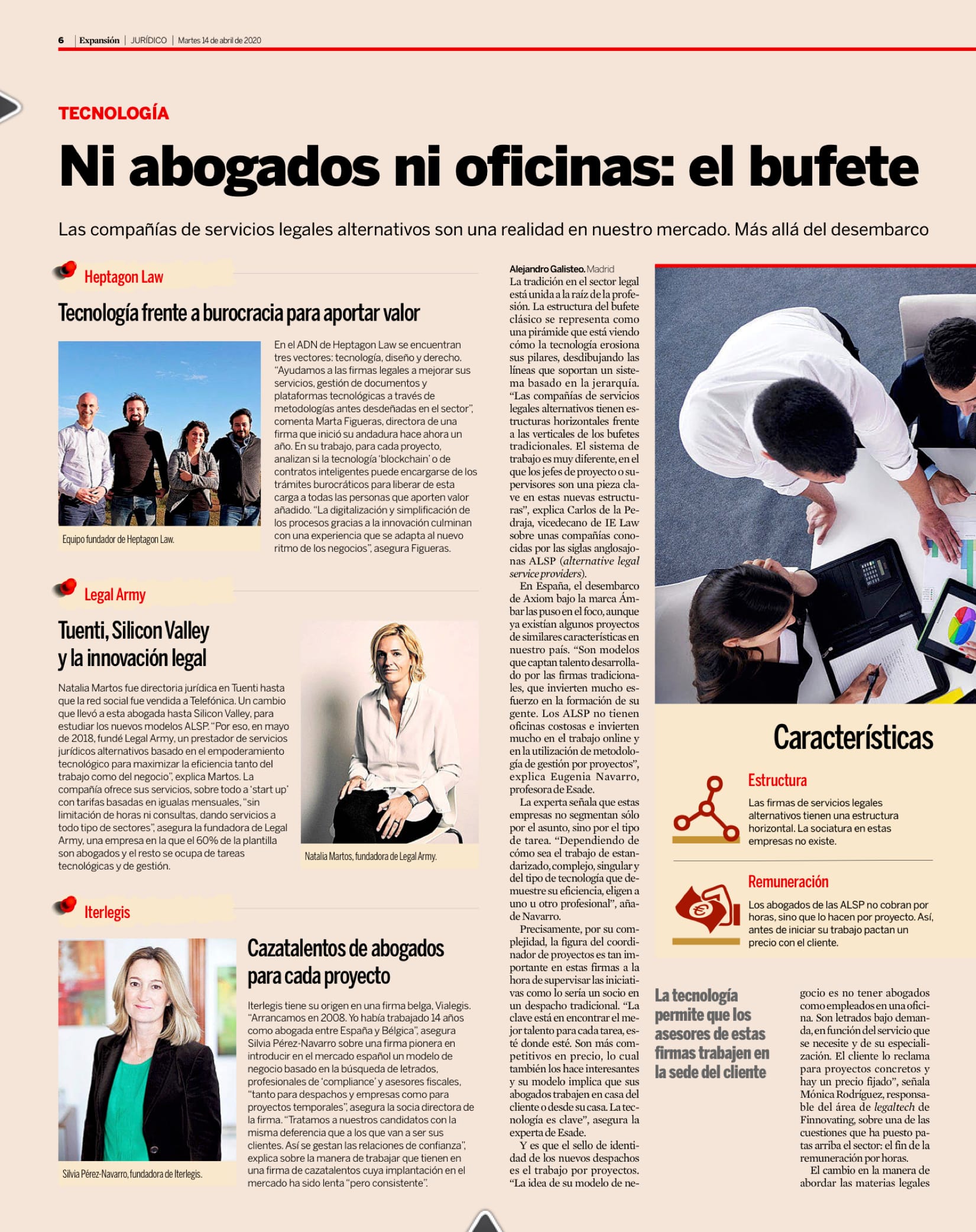 “Ni abogados ni oficinas: el bufete del futuro aterriza en España”.