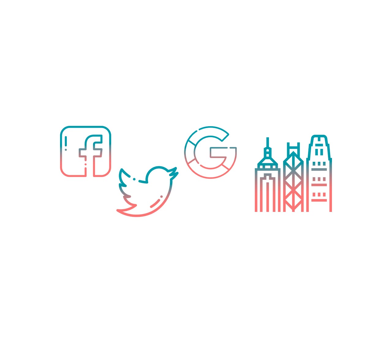 Facebook, Google y Twitter se niegan a dar información sobre los usuarios al Gobierno de Hong Kong.