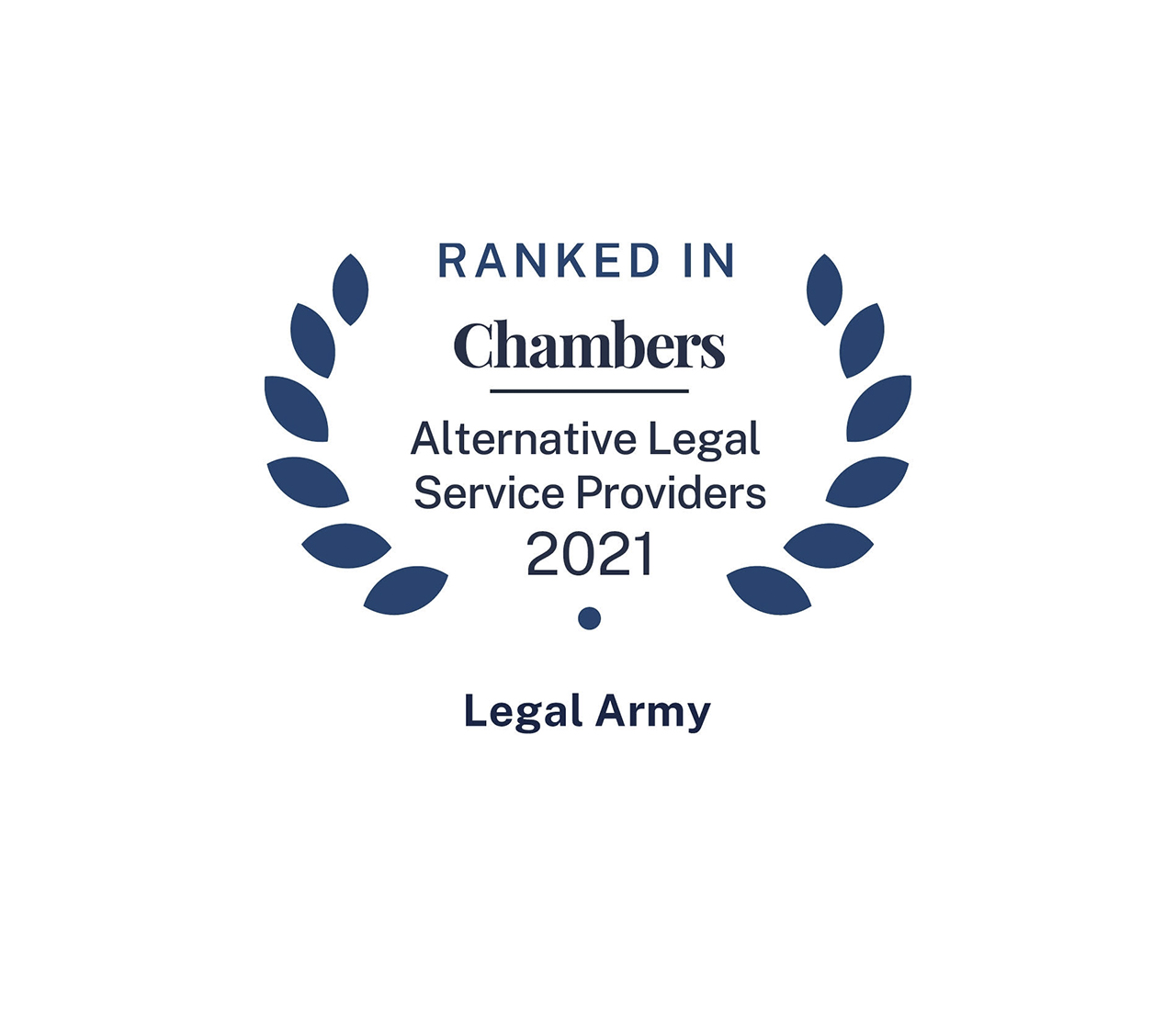 Legal Army incluido en Chambers and Partners en la categoría ALSP.
