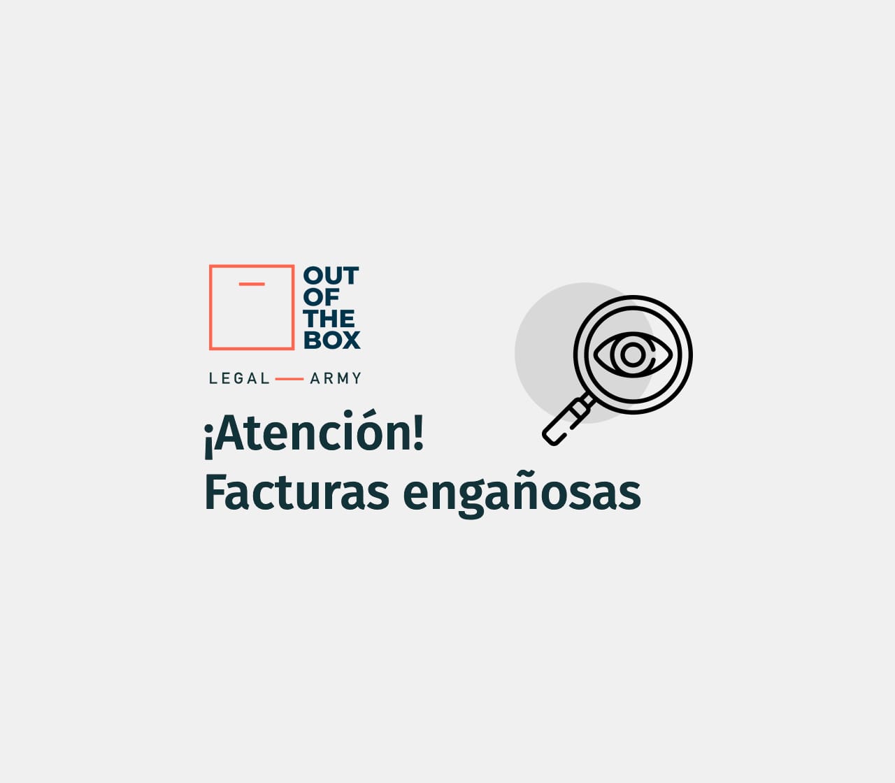 ¡Atención! Facturas engañosas